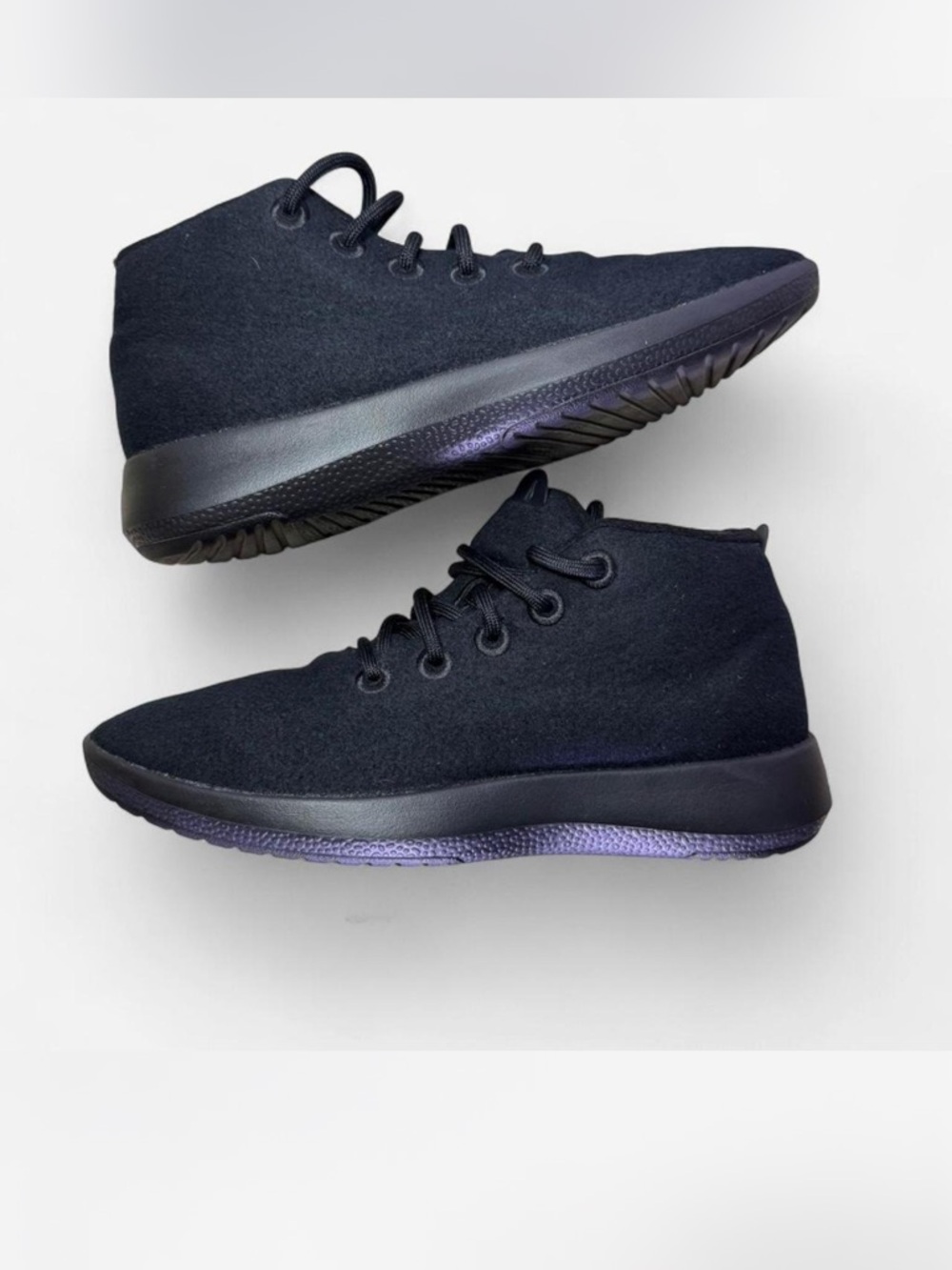 allbirds Men's Black High-Top Wool Sneakers